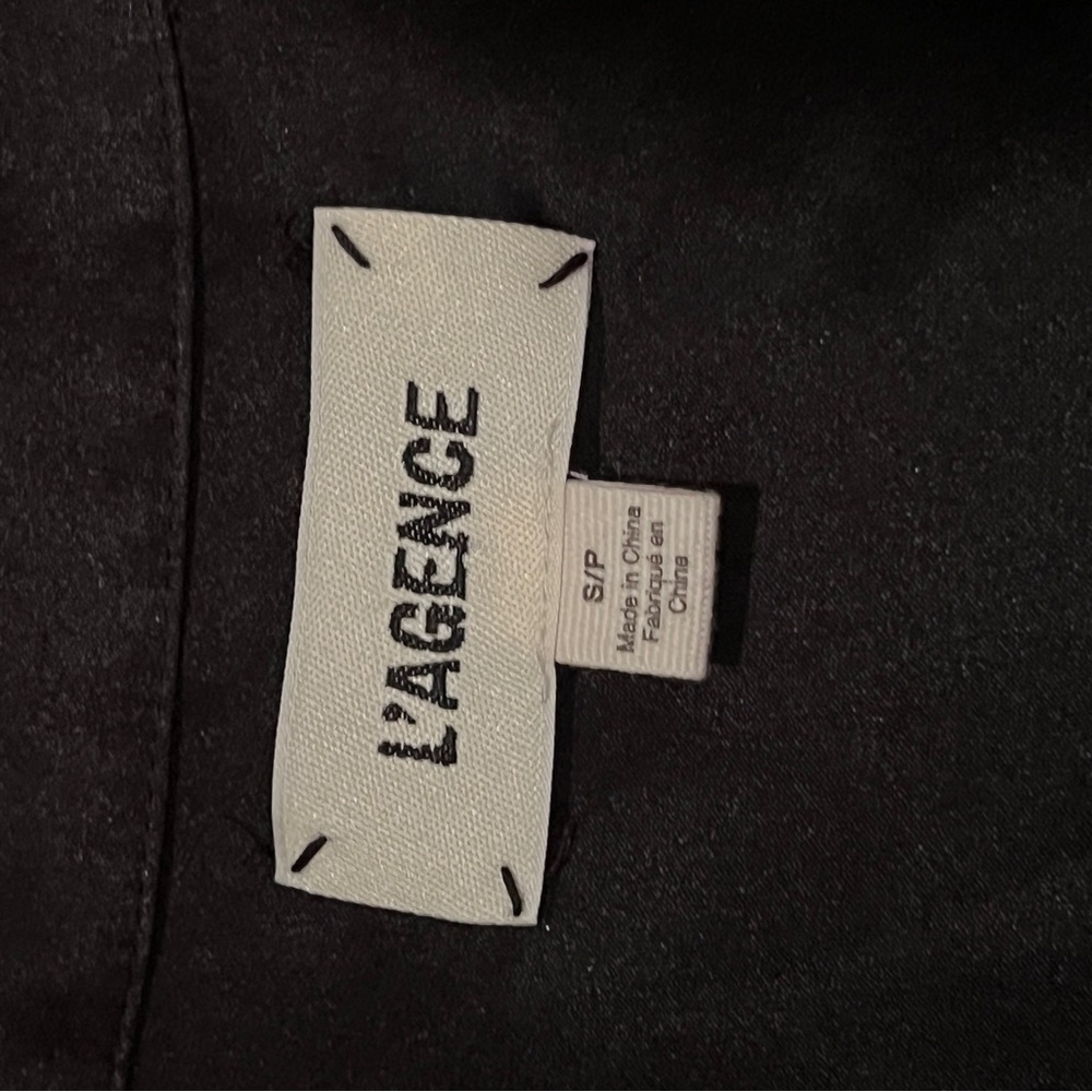L’Agence Dani Silk Charmeuse Blouse Black S - Picture 3 of 5